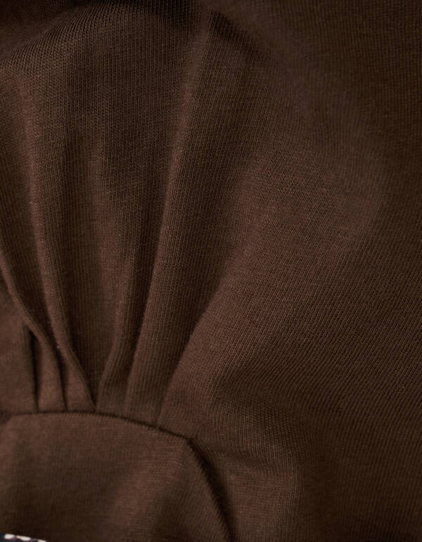 Oversized Knot T-Shirt Braun SHOEBY WOMEN