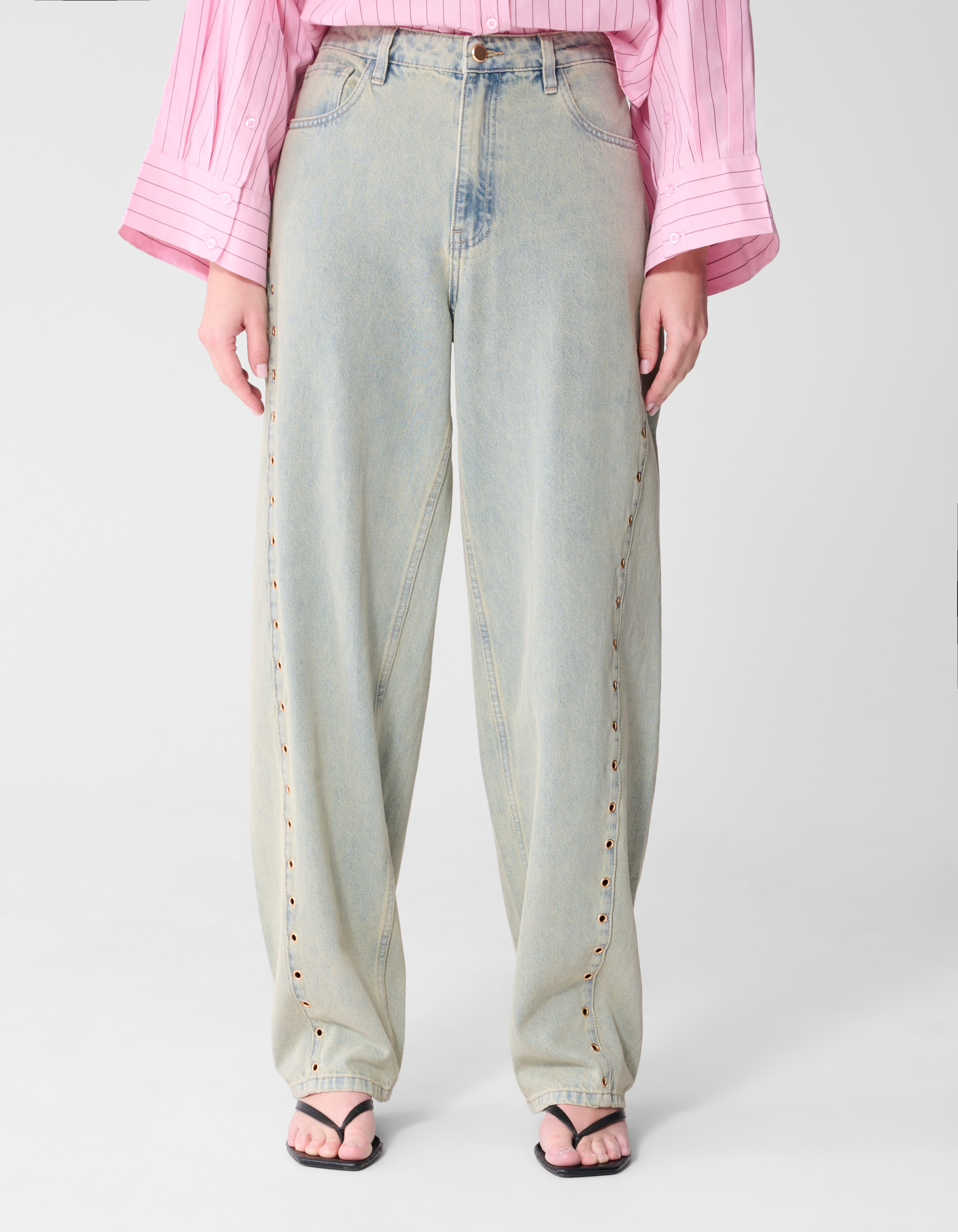 Jeans mit &Ouml;senverschluss, gebleicht SHOEBY WOMEN