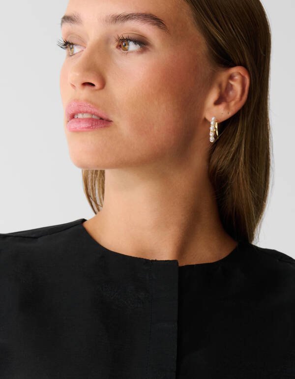 Shiny Puff Bluse Schwarz SHOEBY WOMEN