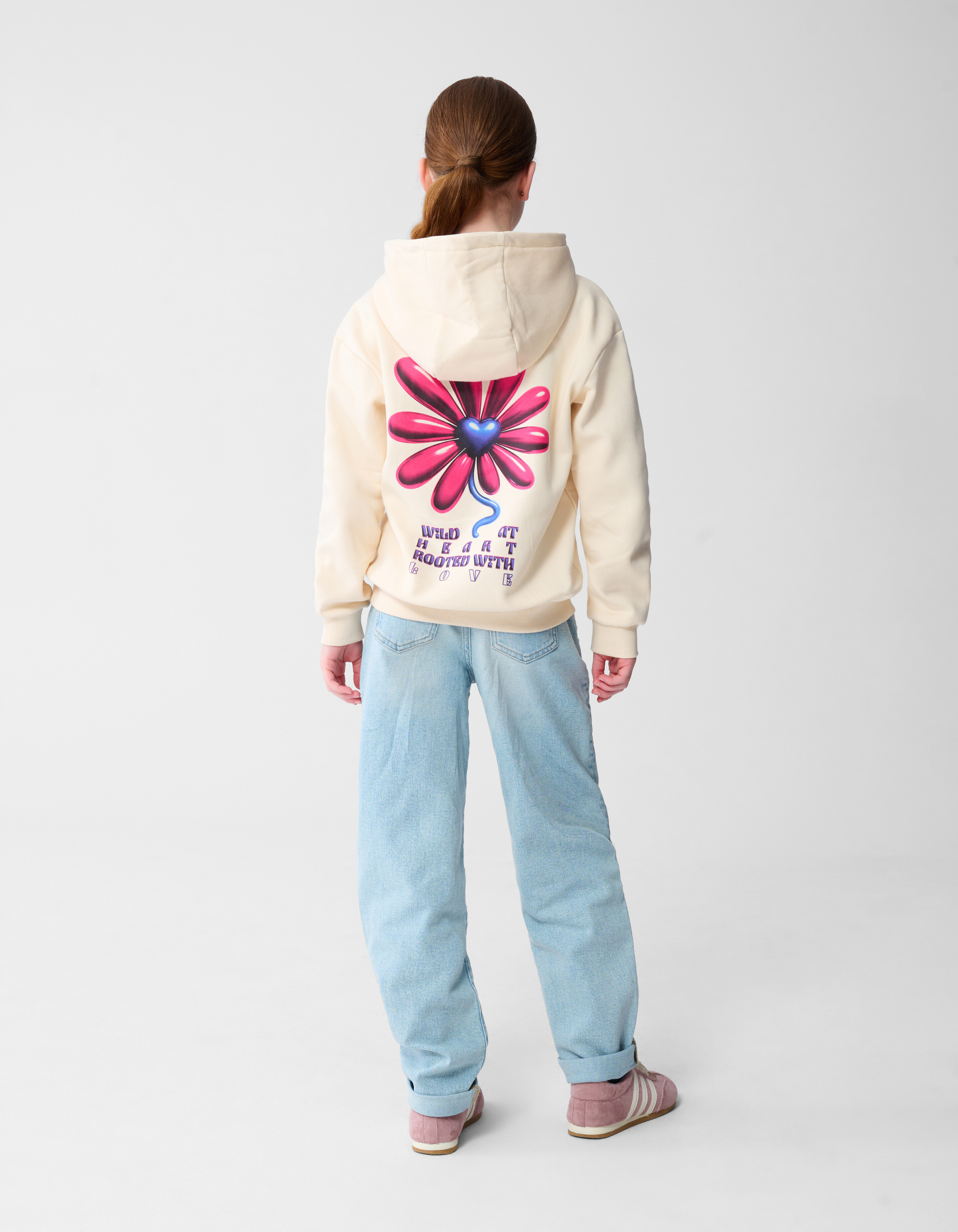 Hoodie mit Blumenmuster, Off-White SHOEBY GIRLS
