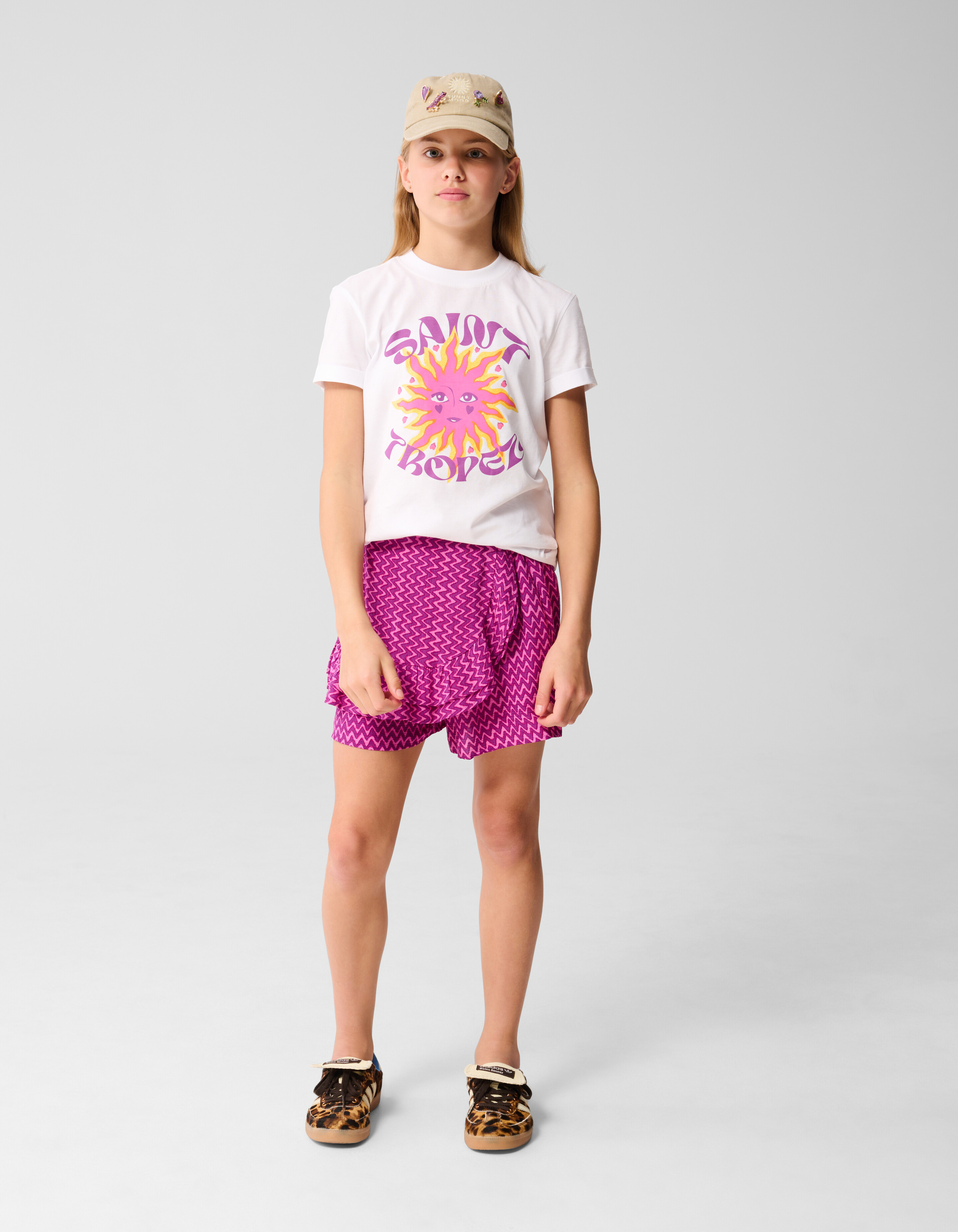 Saint Topez Artwork T-shirt Weiß SHOEBY GIRLS