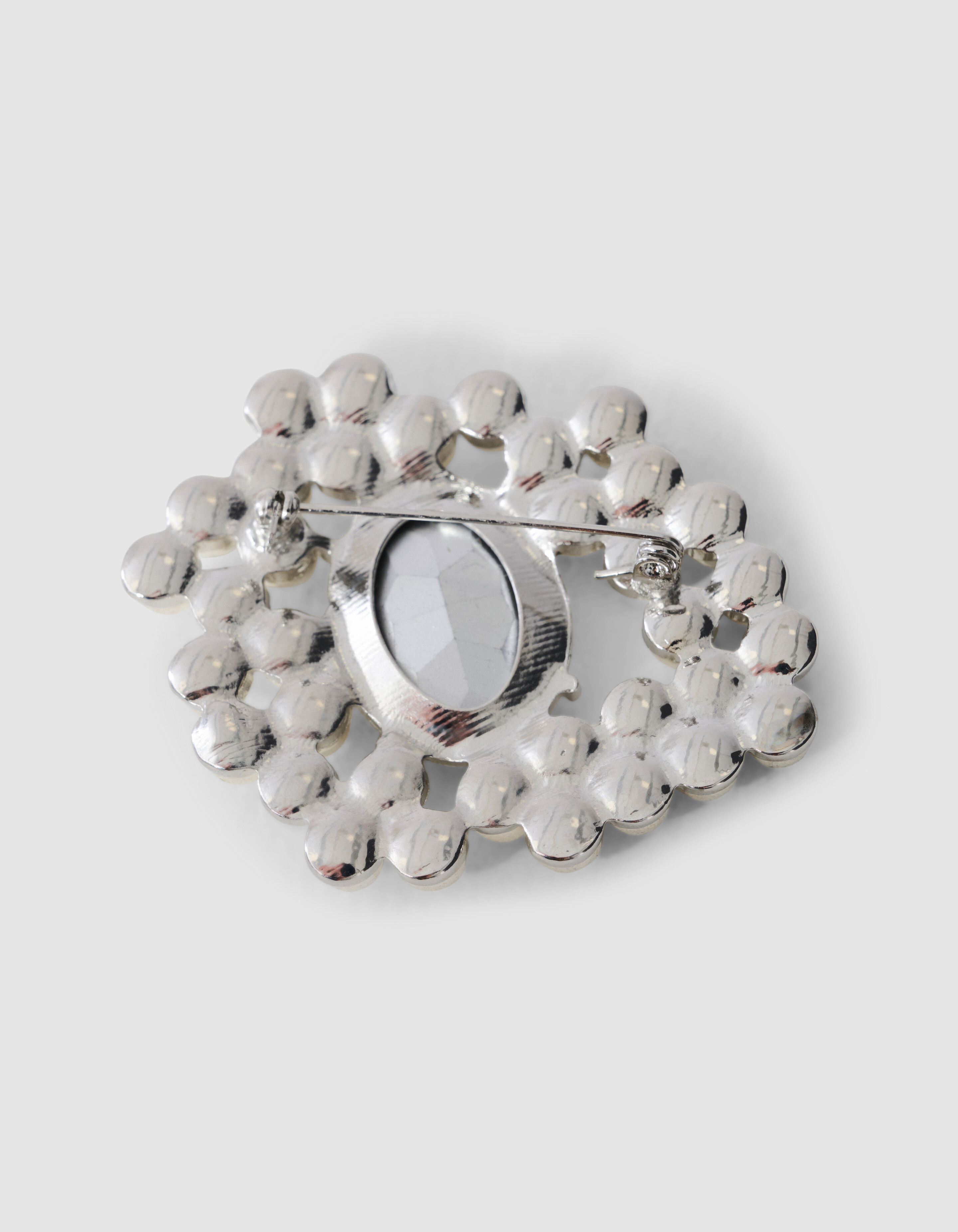 Klassische Brosche Silber SHOEBY ACCESSOIRES