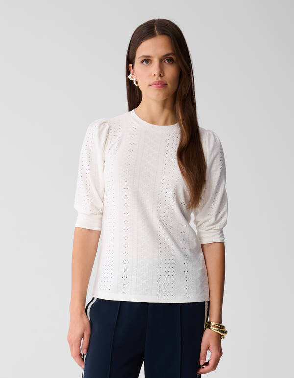 Besticktes Top Off White SHOEBY WOMEN