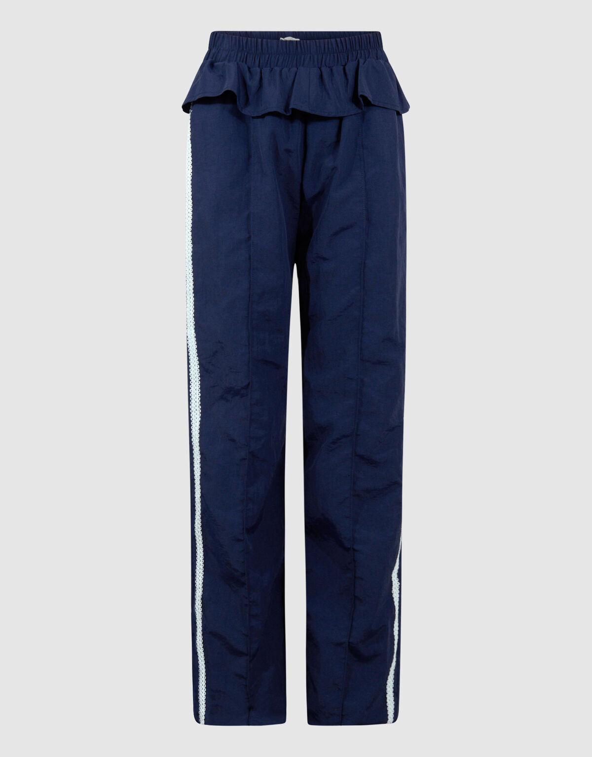 R&uuml;schen-Hose mit weitem Bein Dunkelblau SHOEBY GIRLS