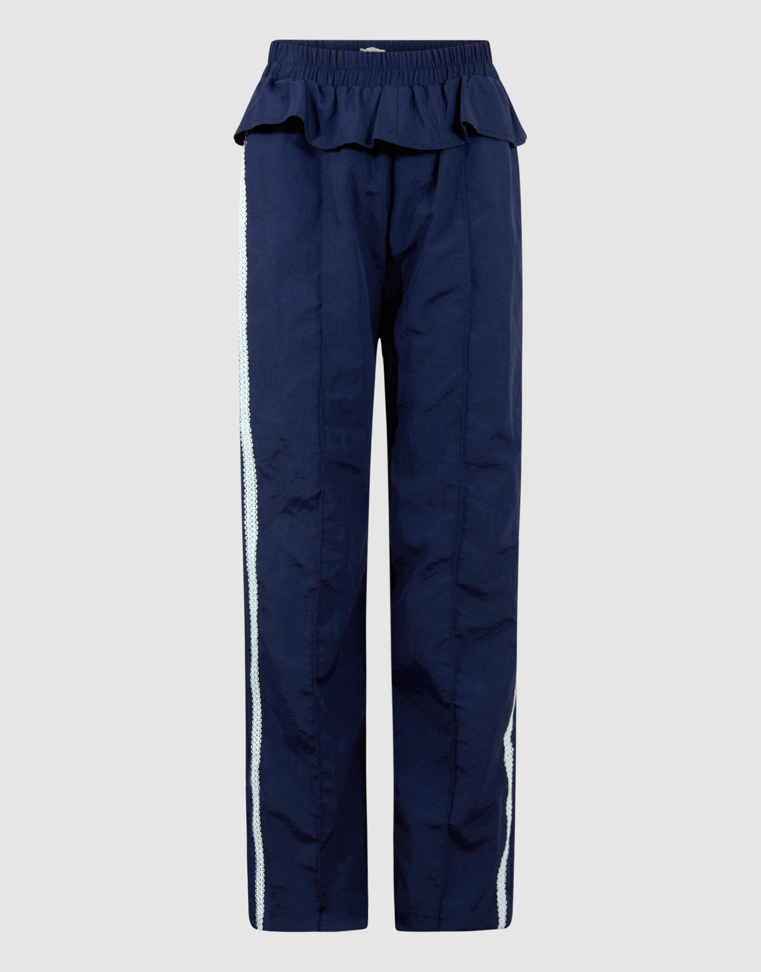 R&uuml;schen-Hose mit weitem Bein Dunkelblau SHOEBY GIRLS