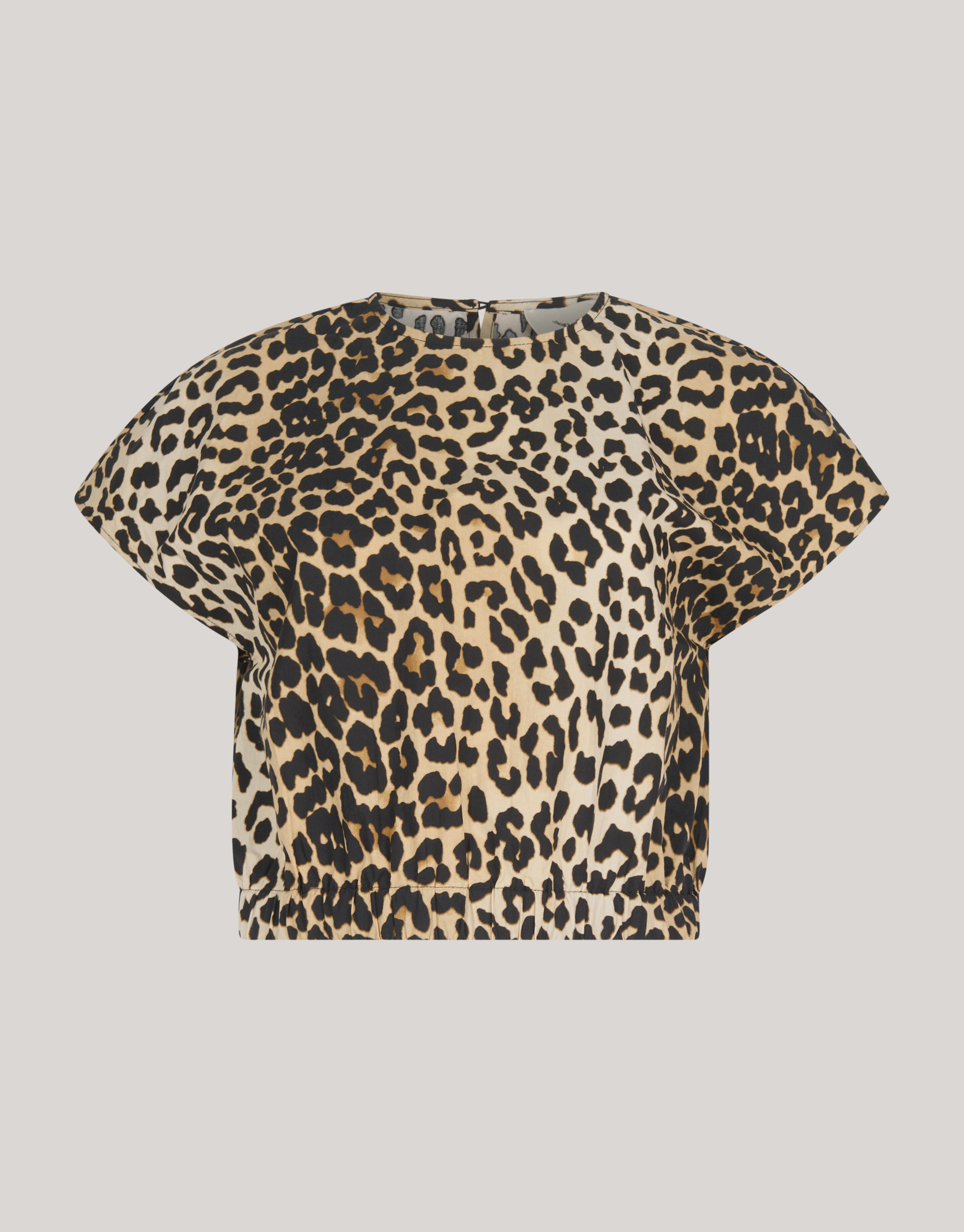 Leopard Popeline Cropped Top SHOEBY WOMEN