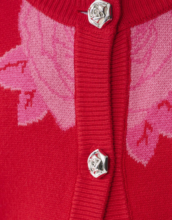 Rose Strickweste Rot SHOEBY GIRLS