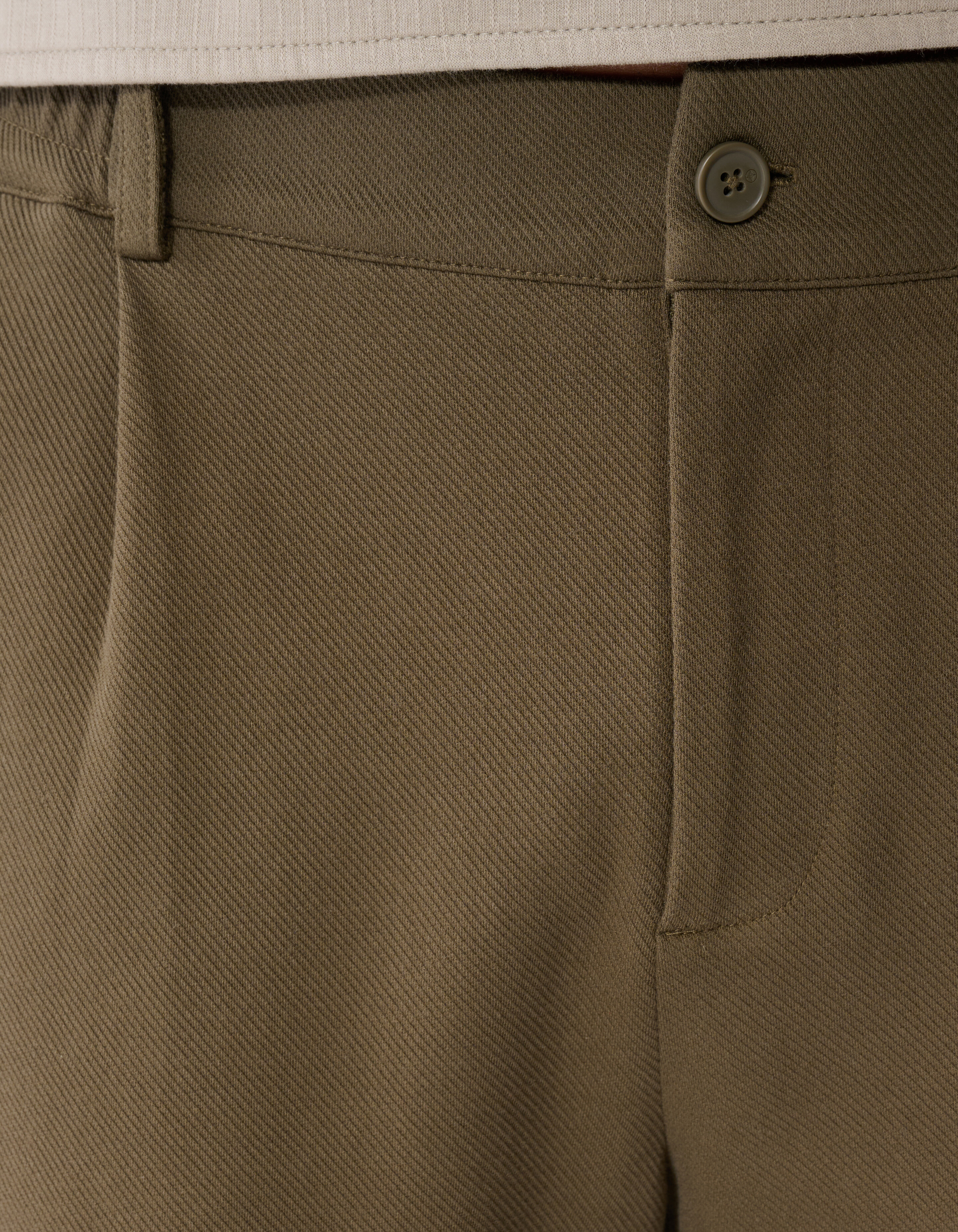 Hose mit Keper-Struktur Dunkelgr&uuml;n SHOEBY MEN