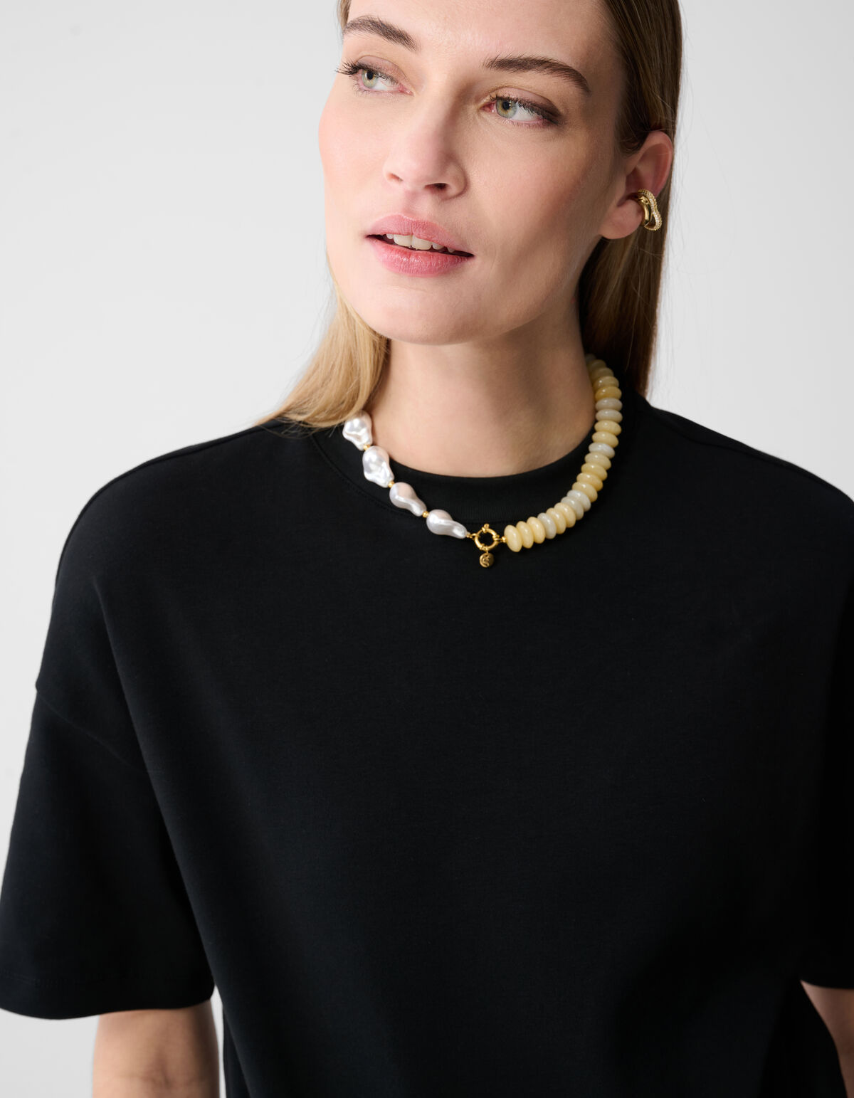 Perlenkette in Hellgelb SHOEBY ACCESSOIRES