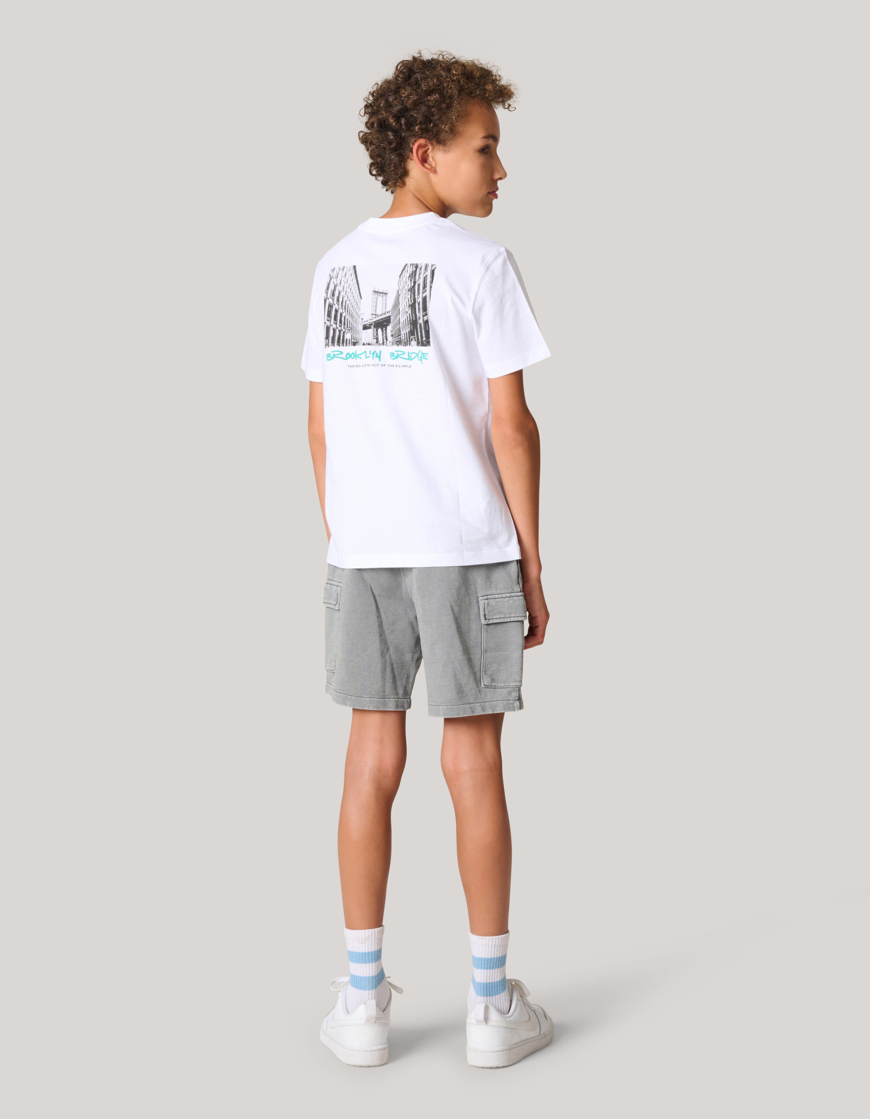 Kunstwerk T-shirt Wit SHOEBY BOYS