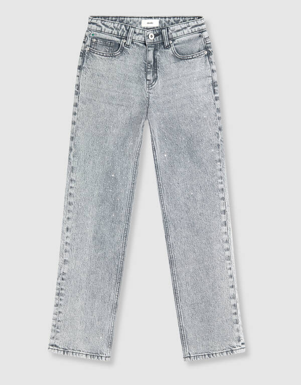 Stone Straight Fit Jeans Hellgrau SHOEBY GIRLS