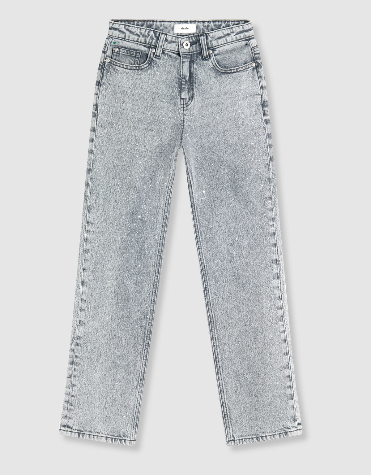 Stone Straight Fit Jeans Hellgrau SHOEBY GIRLS