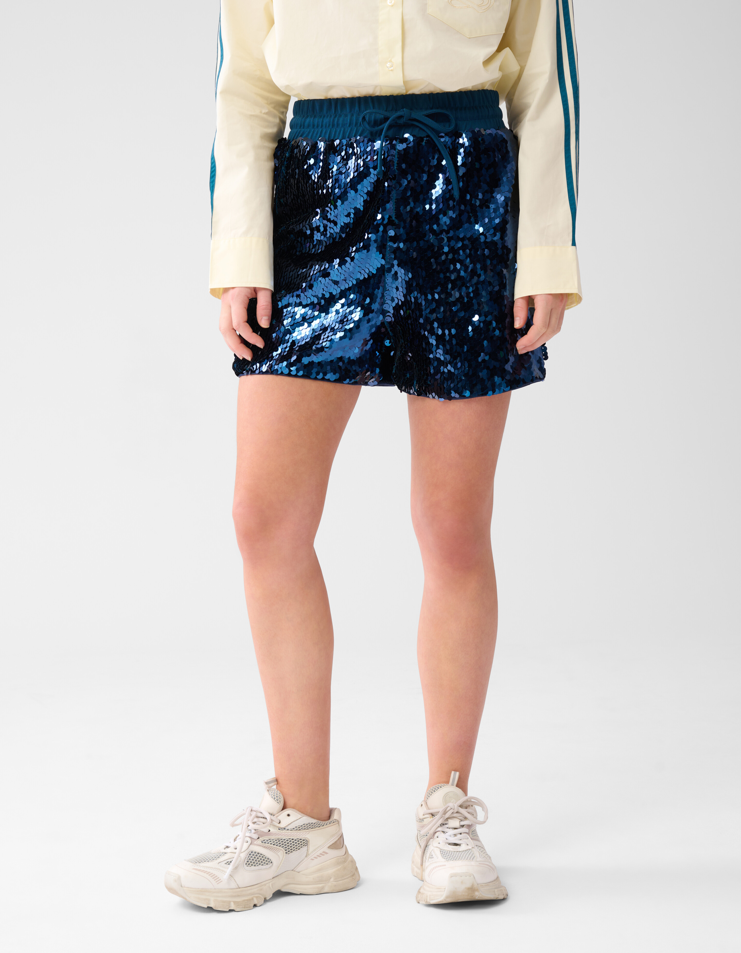 Pailletten Short Blau SHOEBY WOMEN