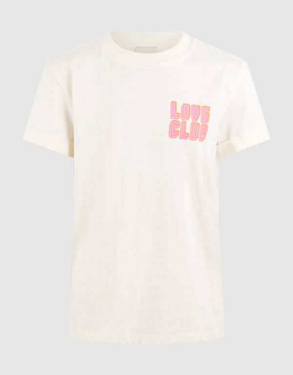 Love Club Artwork T-shirt Off Wei&szlig; SHOEBY GIRLS