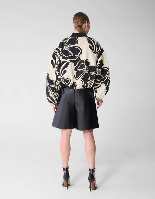 Verzierte Bomberjacke Wei&szlig;/Schwarz von Mieke SHOEBY WOMEN