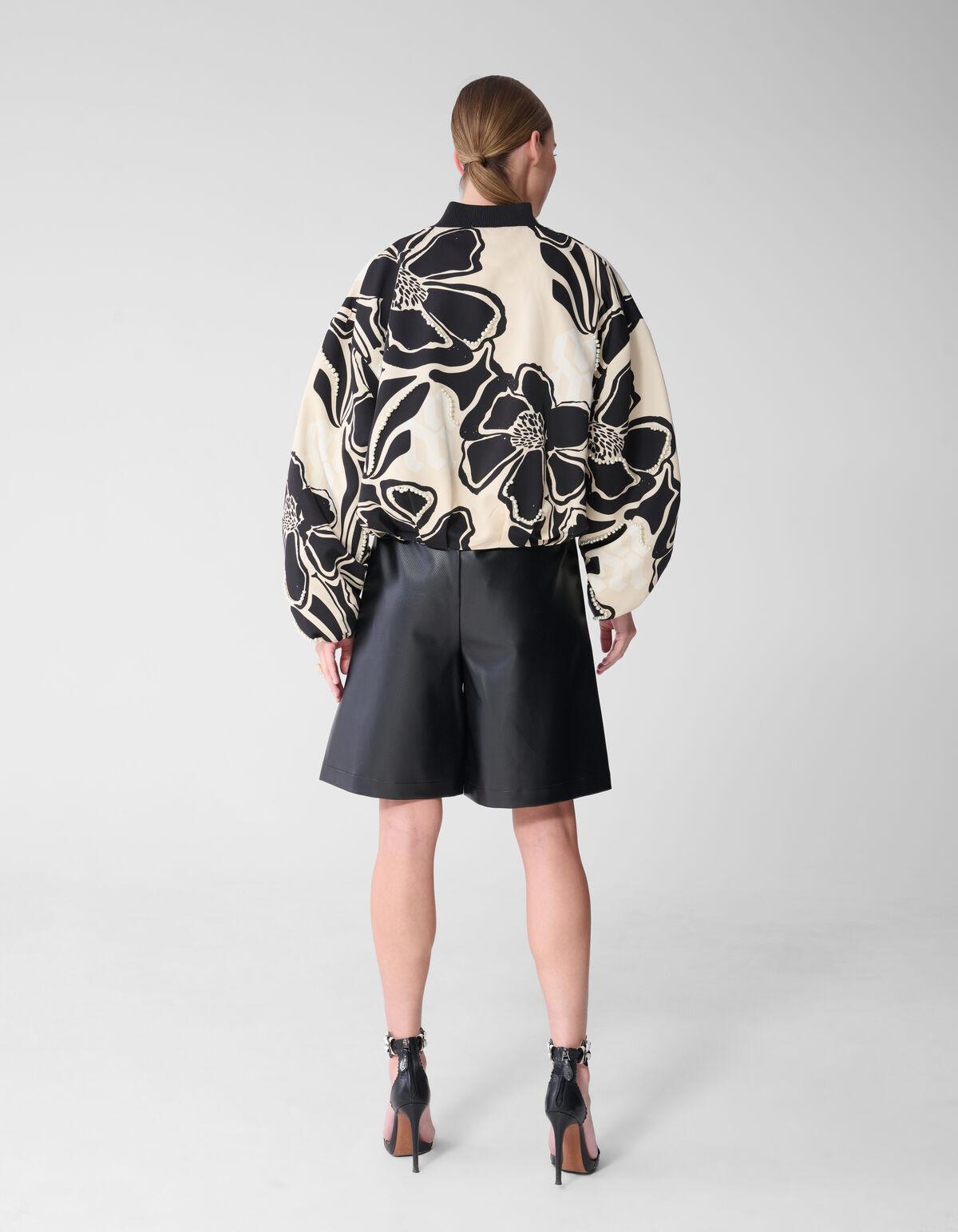 Verzierte Bomberjacke Wei&szlig;/Schwarz von Mieke SHOEBY WOMEN