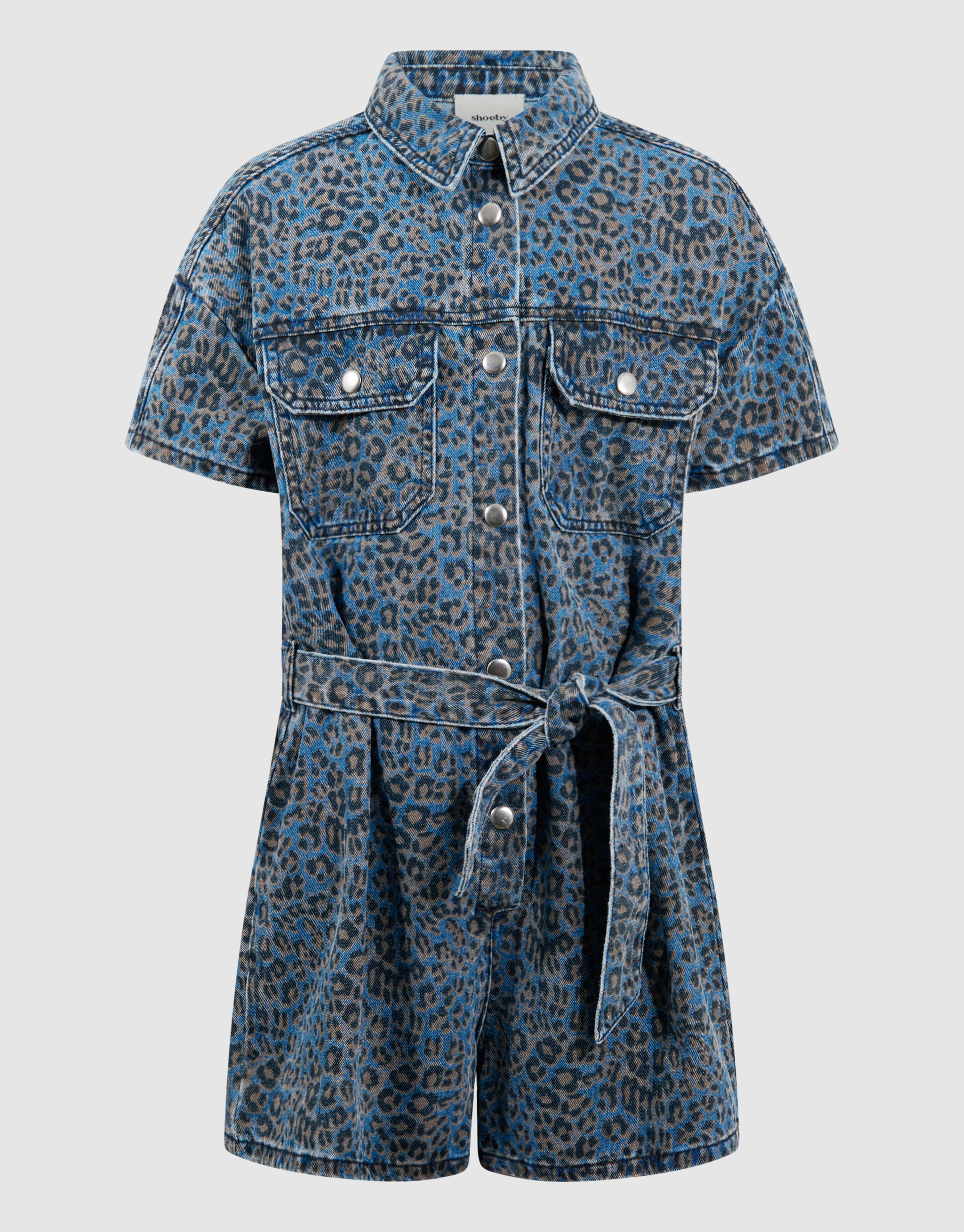 Denim Leopard Jumspuit Blau SHOEBY GIRLS