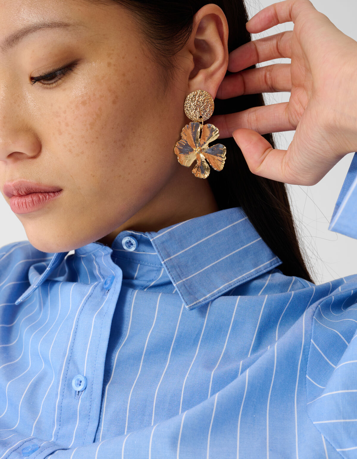 Hammer Blatt Ohrringe Gold SHOEBY ACCESSOIRES