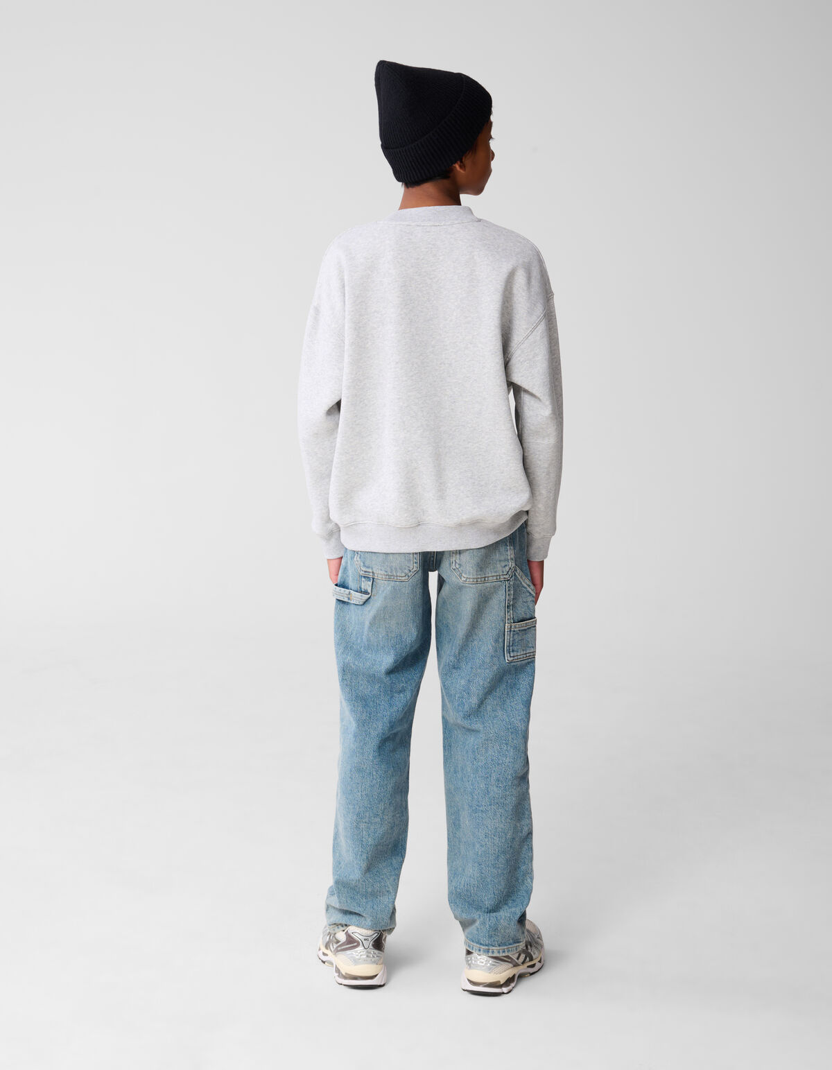 New York Kunstwerk Pullover Hellgrau SHOEBY BOYS