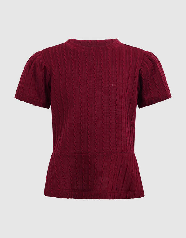 Sch&ouml;&szlig;chen-Top Dunkelrot SHOEBY GIRLS