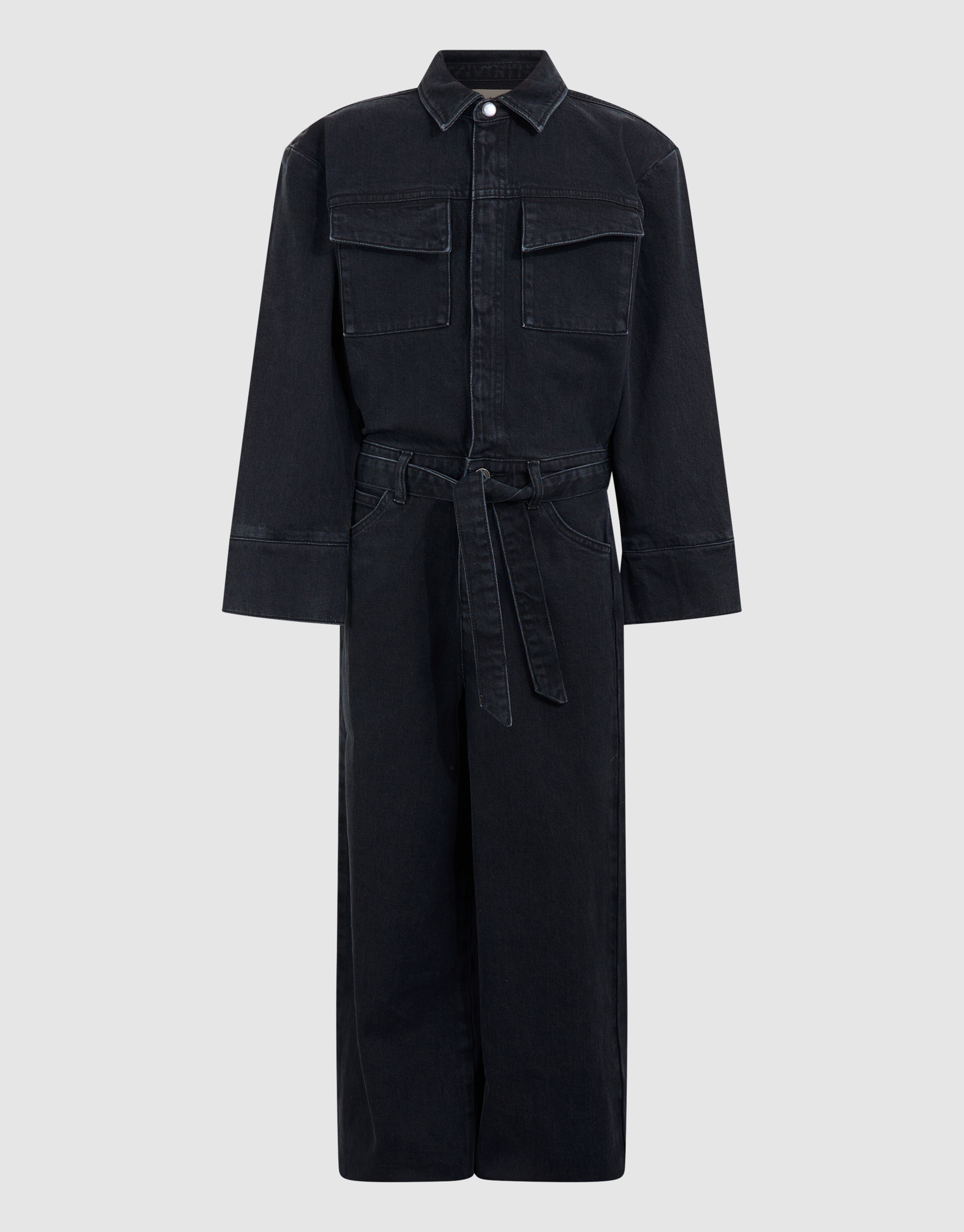 Schwarzer Jeans-Overall mit l&auml;ssiger Passform SHOEBY GIRLS