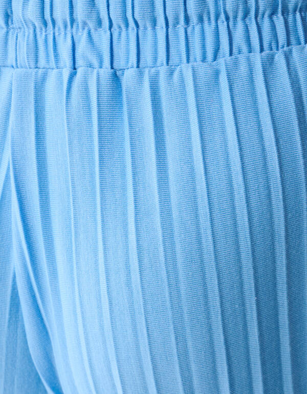Pliss&eacute; Weite-Hose Blau SHOEBY GIRLS