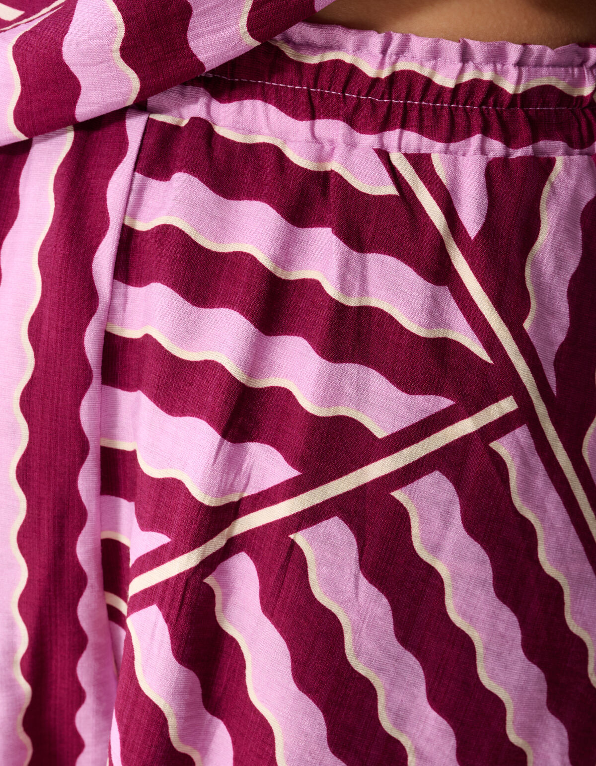 Shorts mit Wellenmuster Rosa/Lila SHOEBY WOMEN