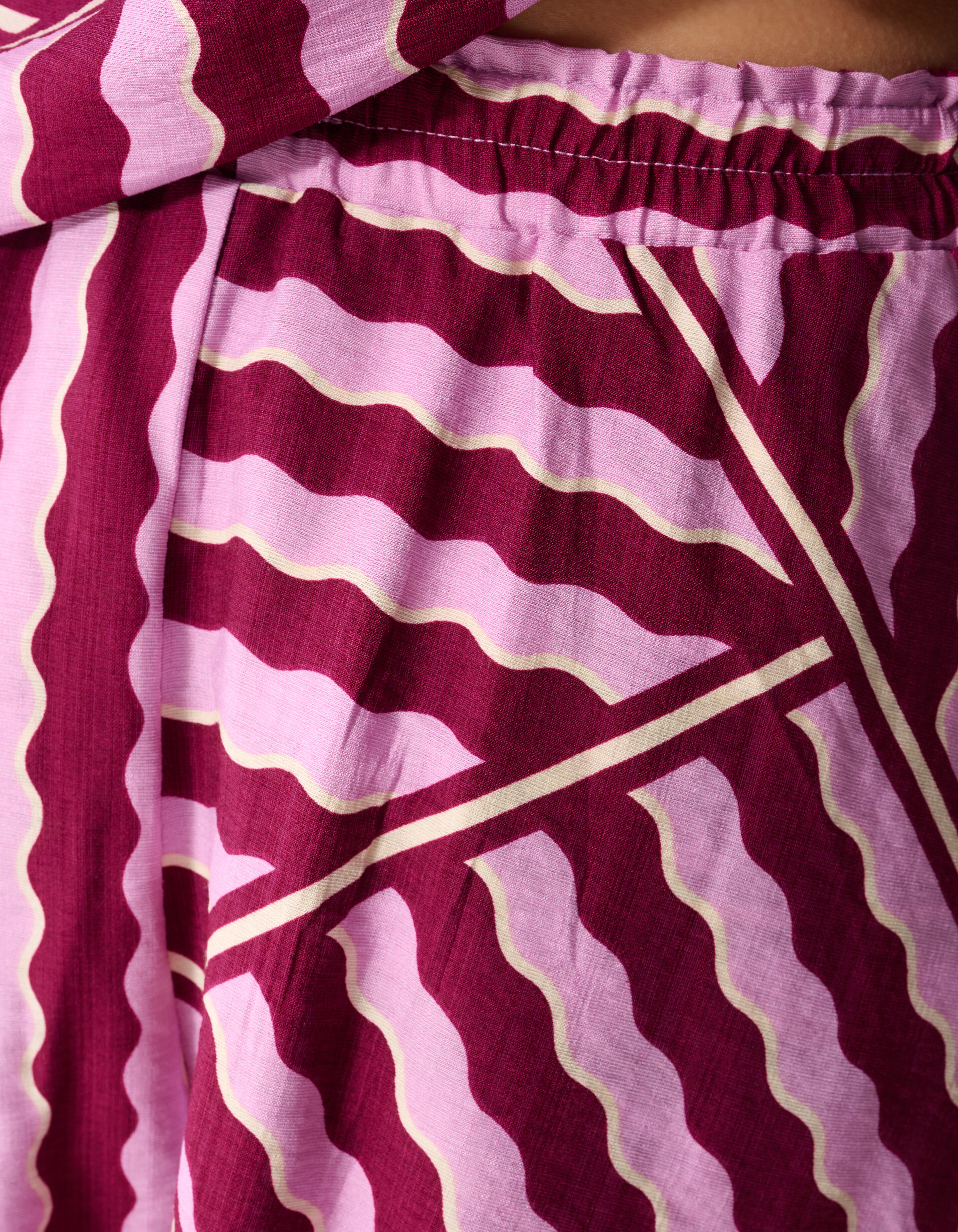 Shorts mit Wellenmuster Rosa/Lila SHOEBY WOMEN