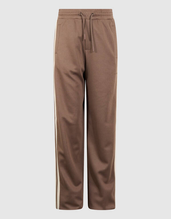 Sportieve Piqu&eacute; Wijde Pantalon Taupe SHOEBY BOYS