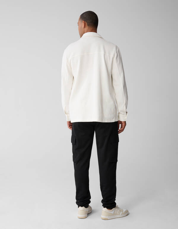 Block Jersey Overshirt Off-White SHOEBY MEN