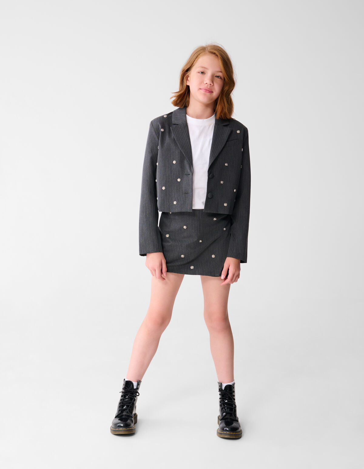 Studs Blazer Dunkelgrau SHOEBY GIRLS
