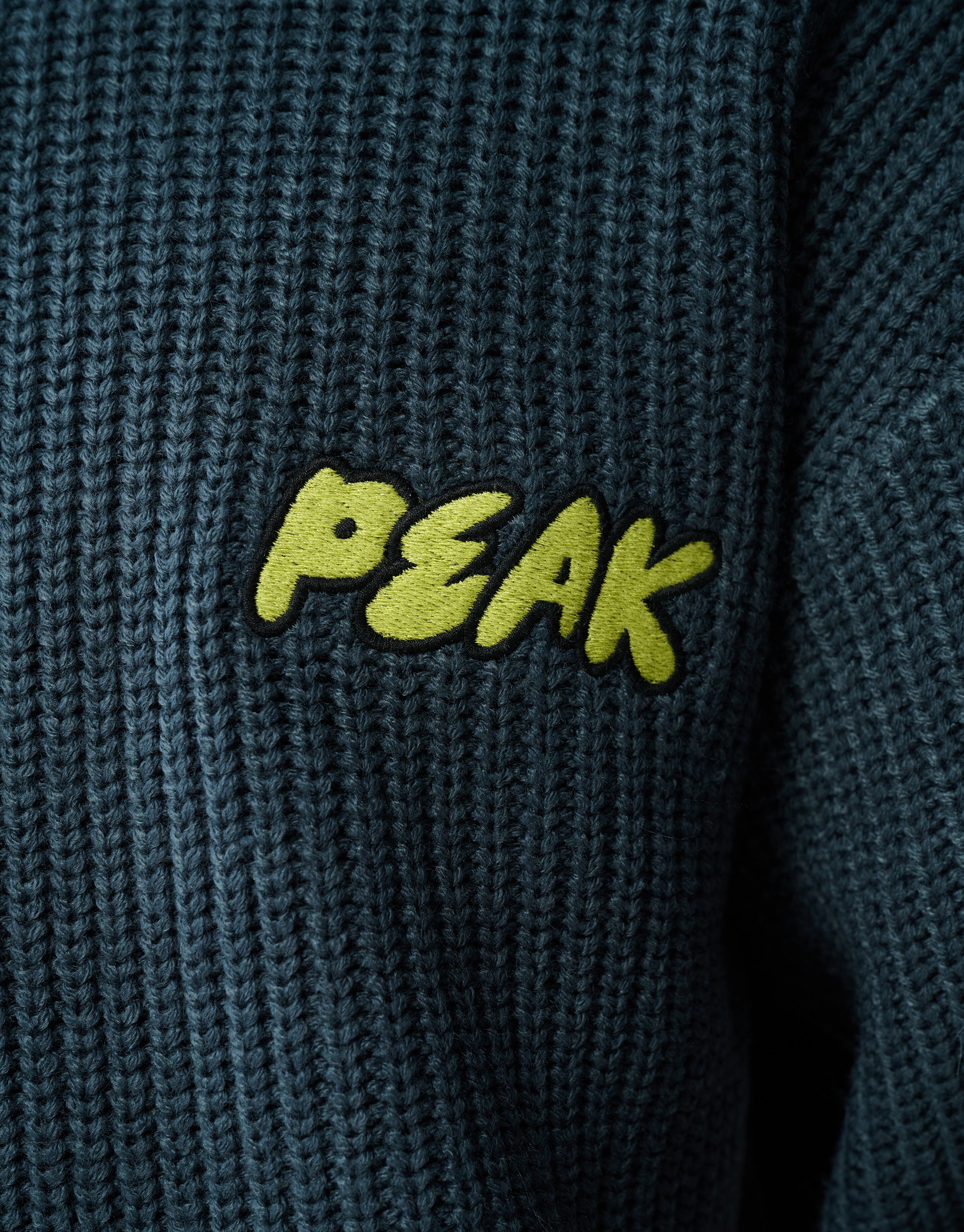 Peak Stickerei Strickpullover Gr&uuml;n SHOEBY BOYS