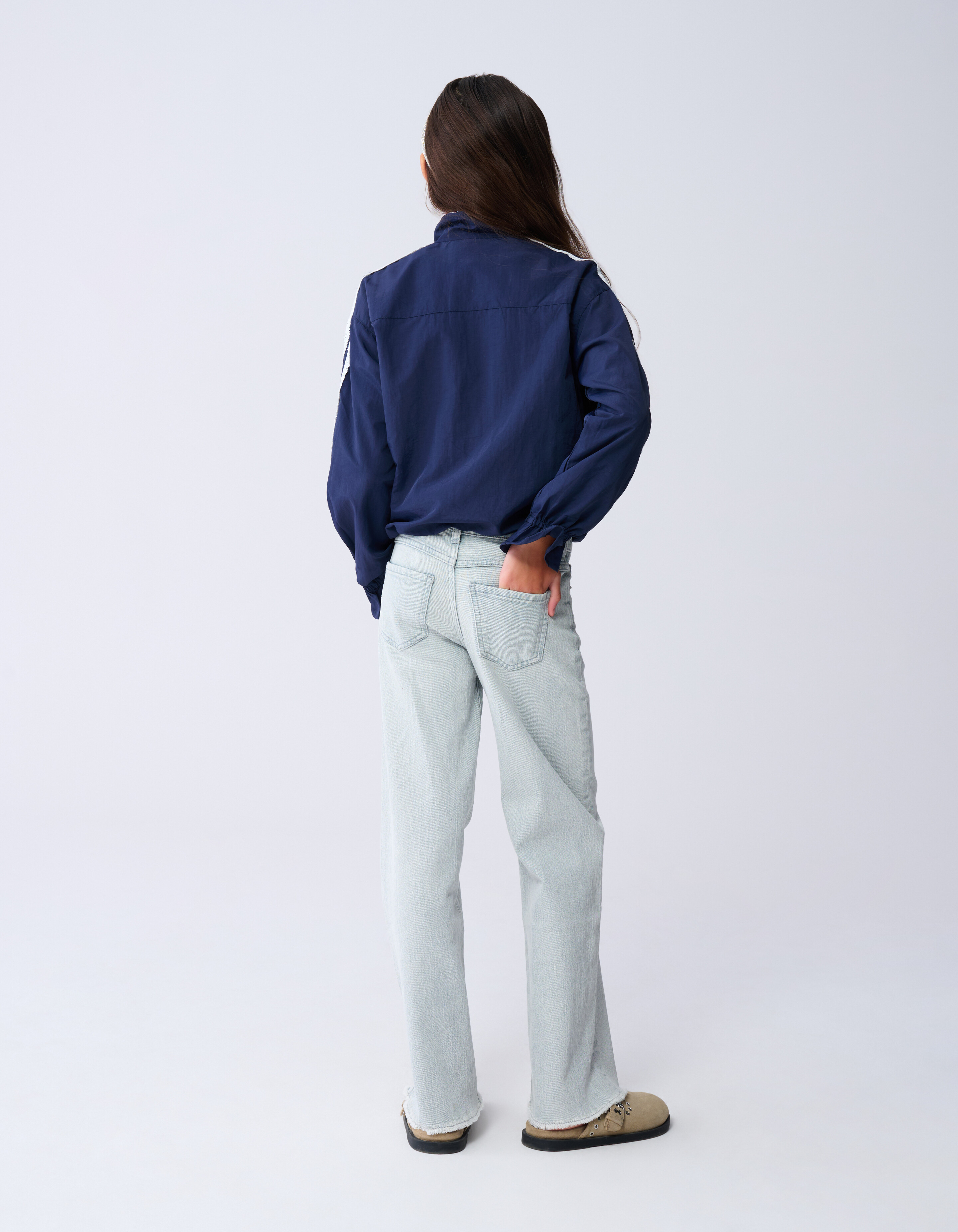 Kanten Bomberjacke Dunkelblau SHOEBY GIRLS