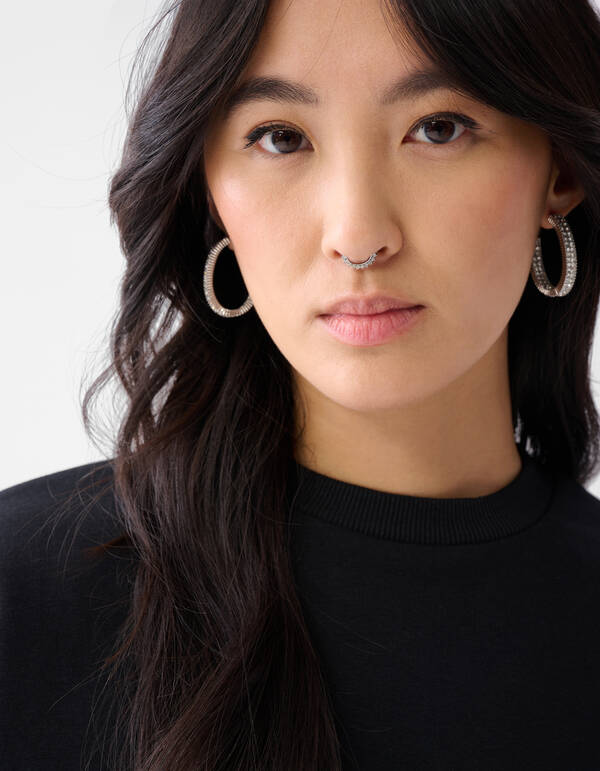 Poplin Sleeve Sweater Zwart SHOEBY WOMEN