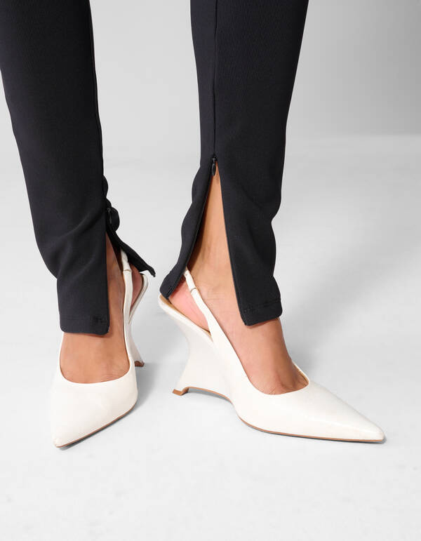 Zipper Leggings Schwarz SHOEBY WOMEN