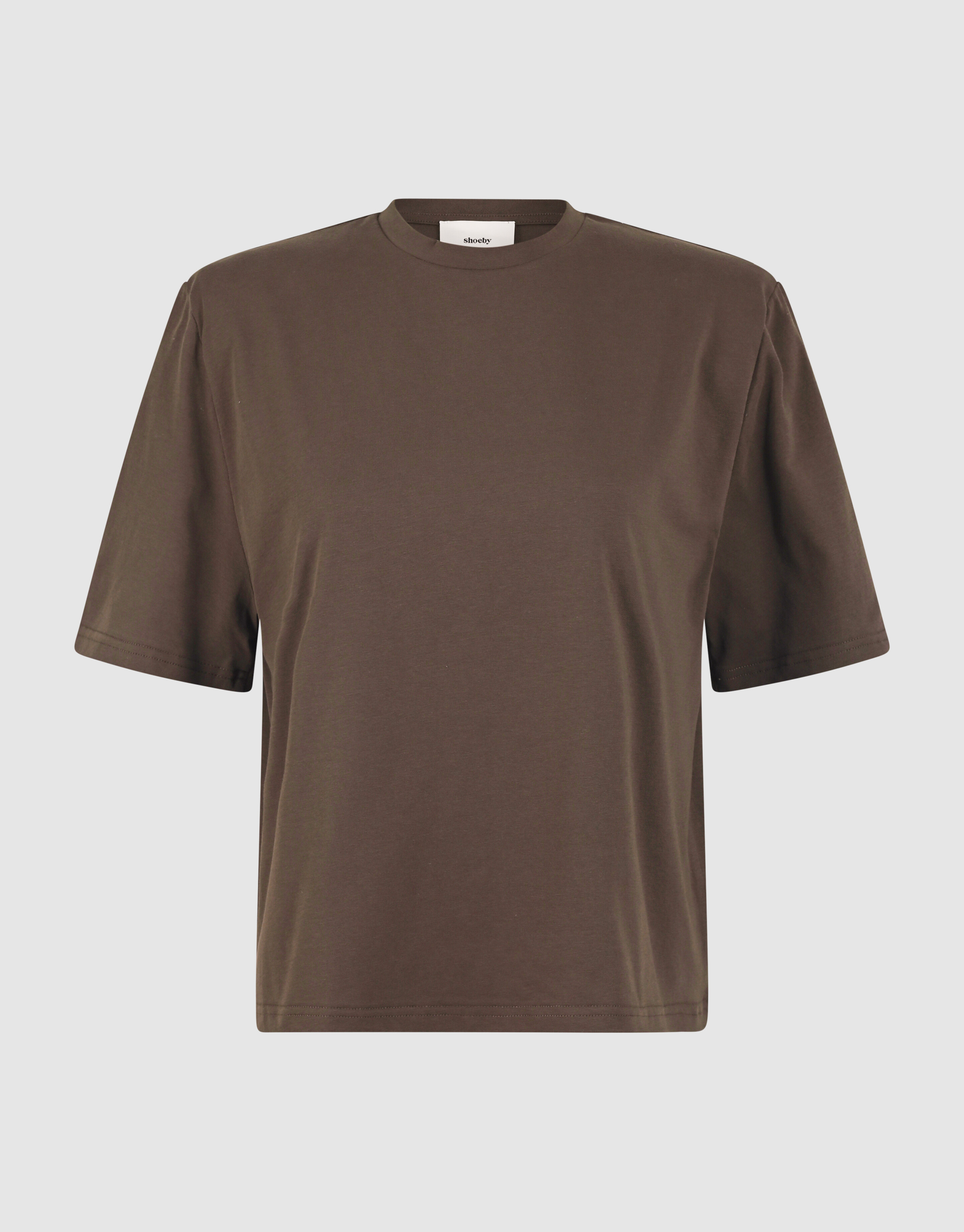 Shoulderpadded T-shirt Donkerbruin SHOEBY WOMEN