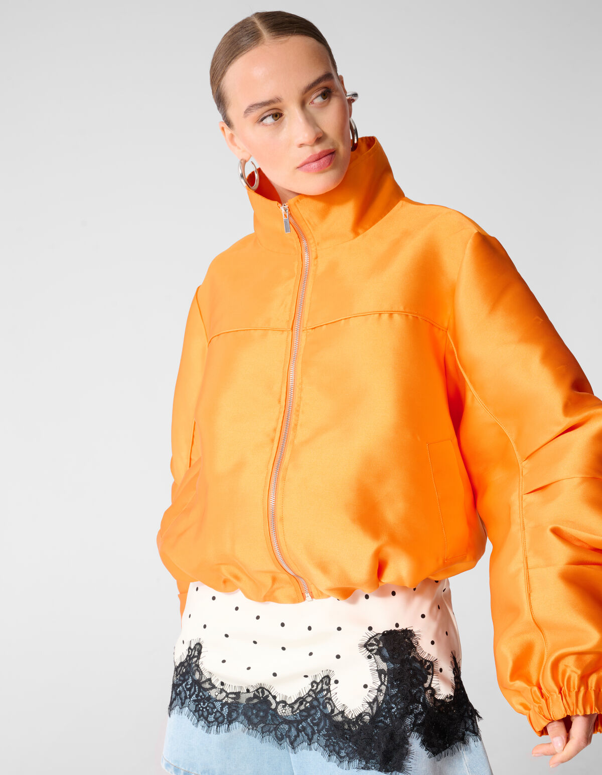 Oversized Bomberjacke Orange SHOEBY WOMEN