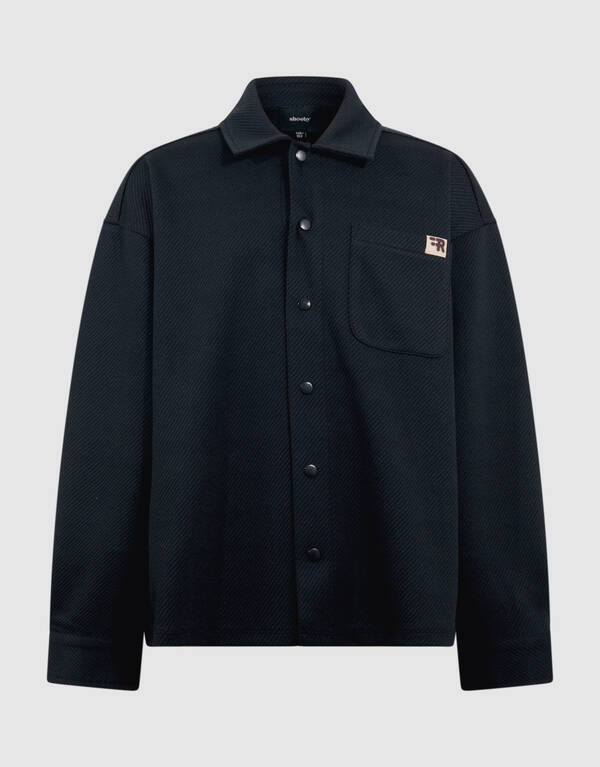 Struktur Overshirt Dunkelgrau SHOEBY BOYS