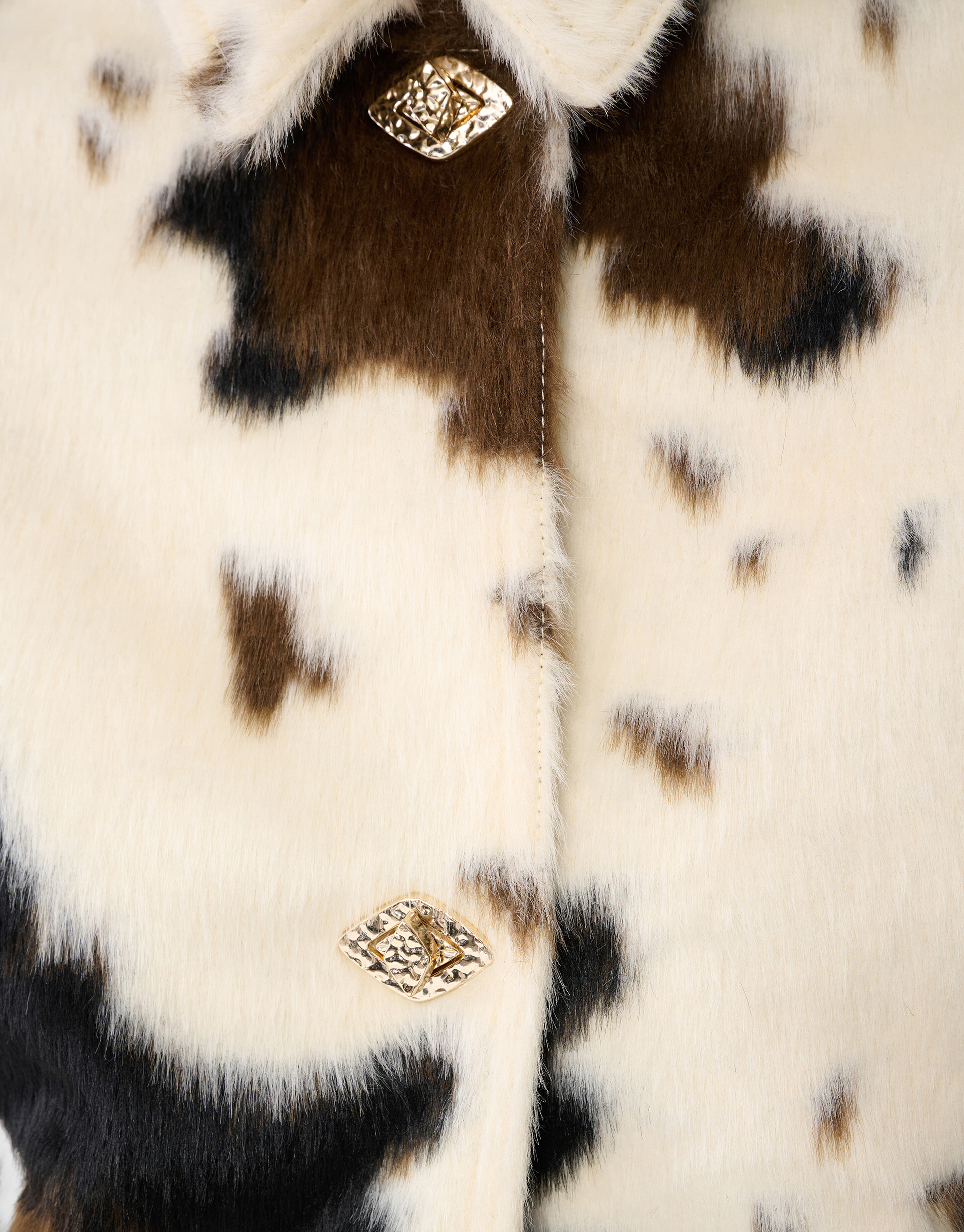 Jacke mit Kuhmuster, Off-White SHOEBY WOMEN