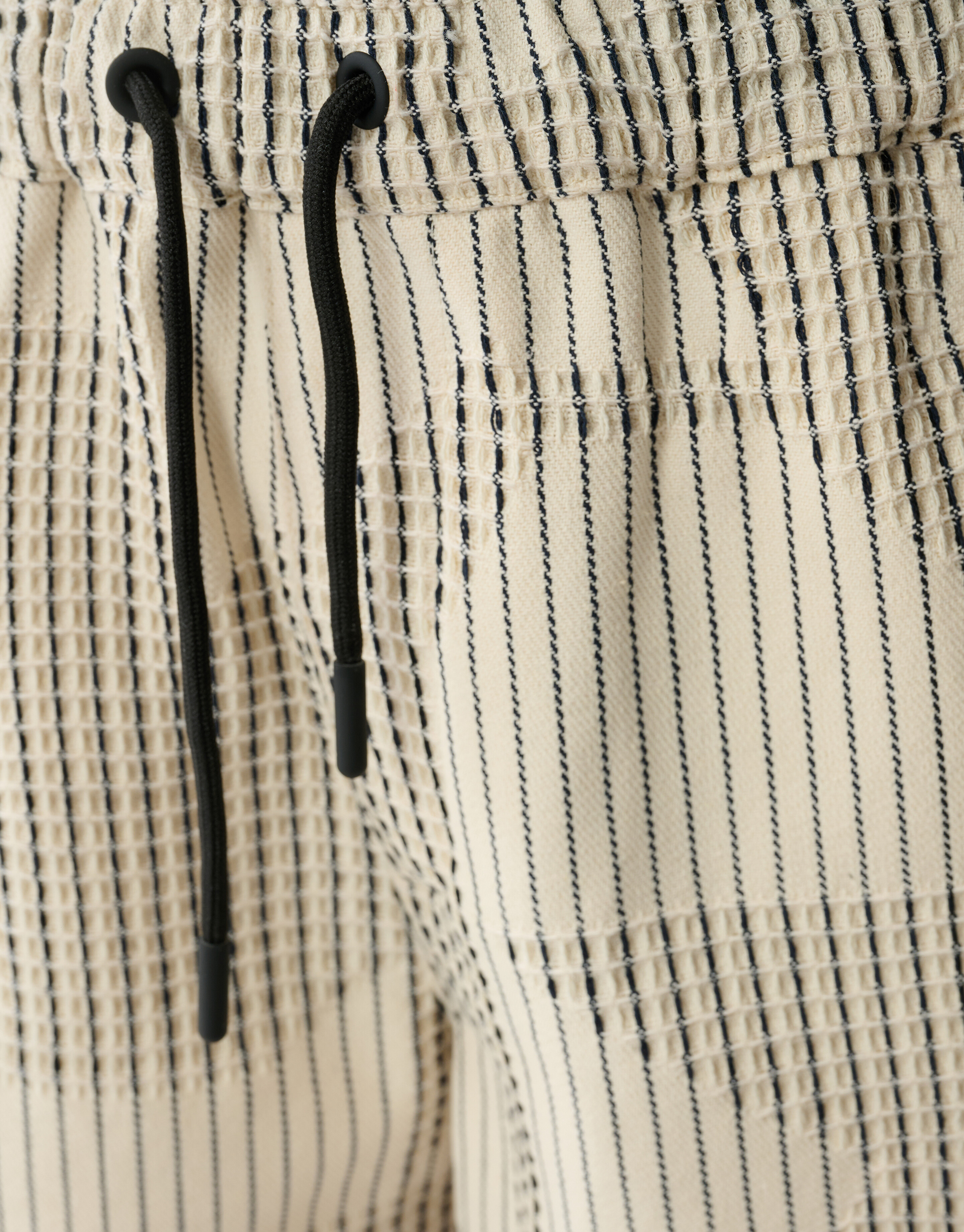 Waffle Stripe Short Off-White SHOEBY BOYS