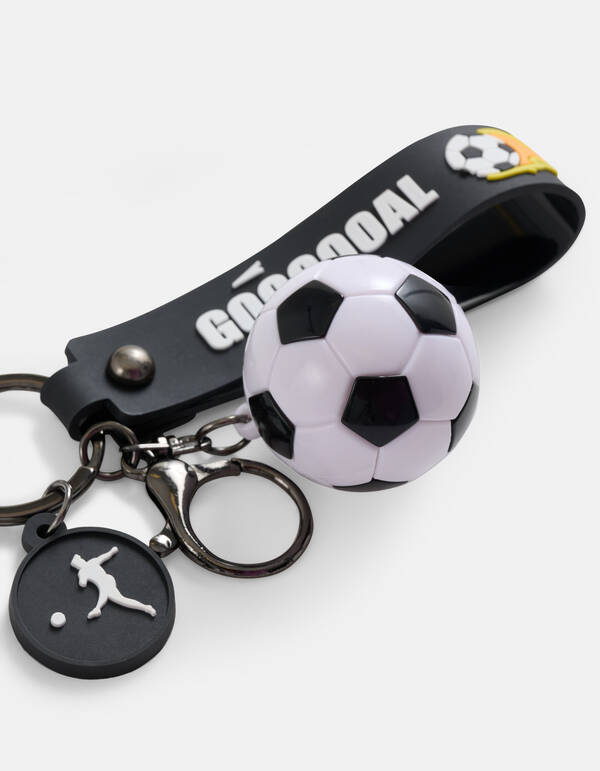 Football Schl&uuml;sselanh&auml;nger Schwarz SHOEBY ACCESSOIRES