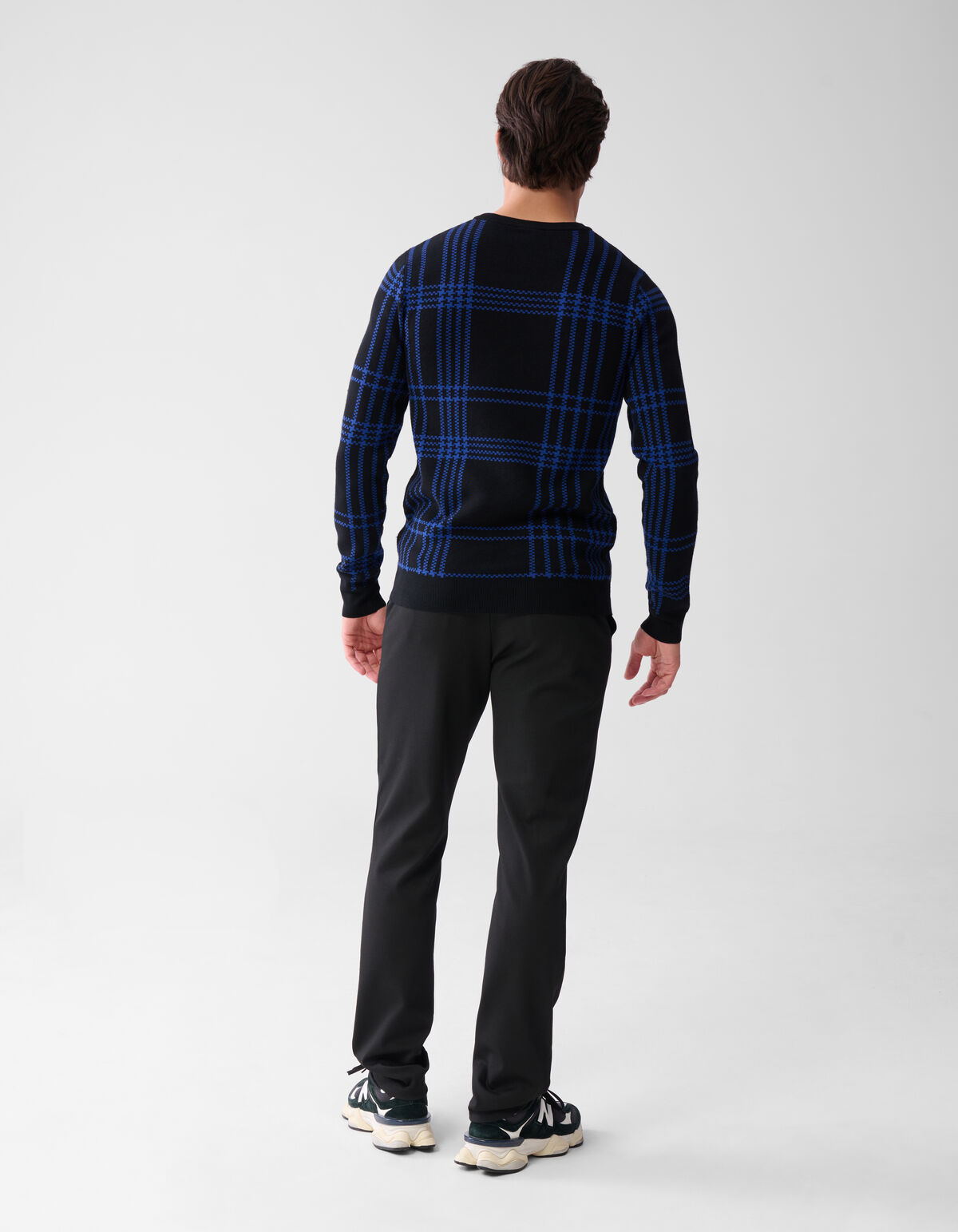 Karierter Pullover Schwarz SHOEBY MEN