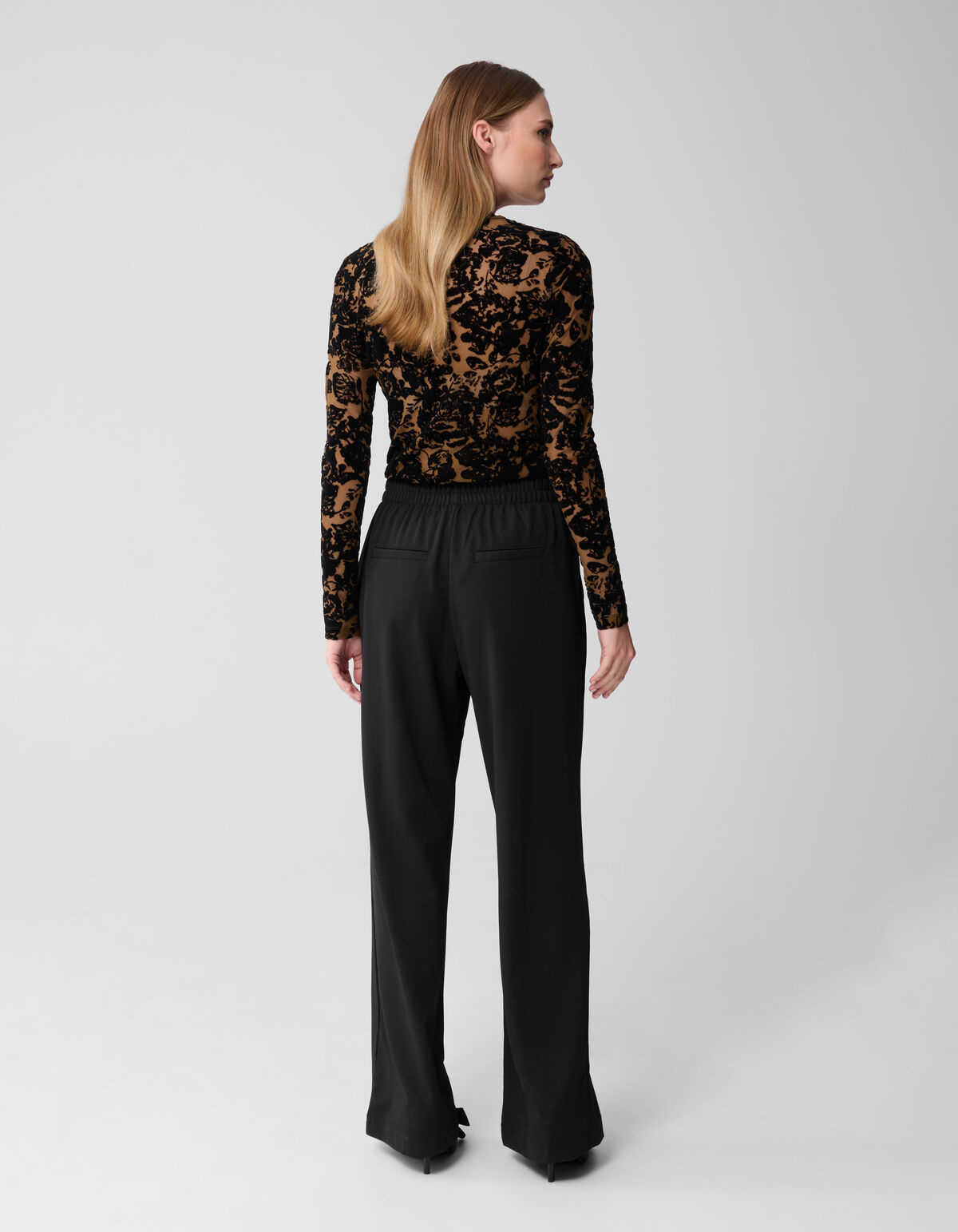 Basic-Hose mit weitem Bein Schwarz SHOEBY WOMEN