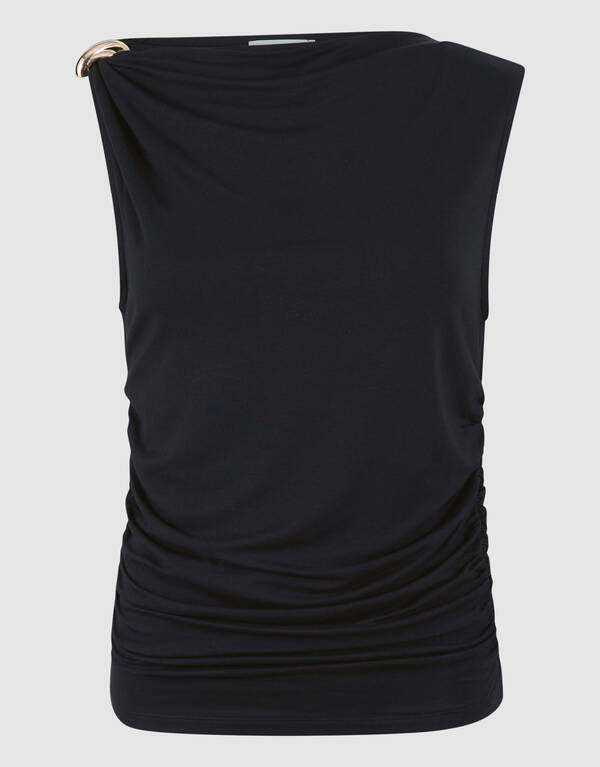 &Auml;rmelloses Hardware-Top Schwarz SHOEBY WOMEN