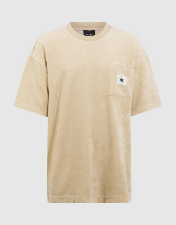 Frottee Relaxed T-Shirt Beige SHOEBY BOYS