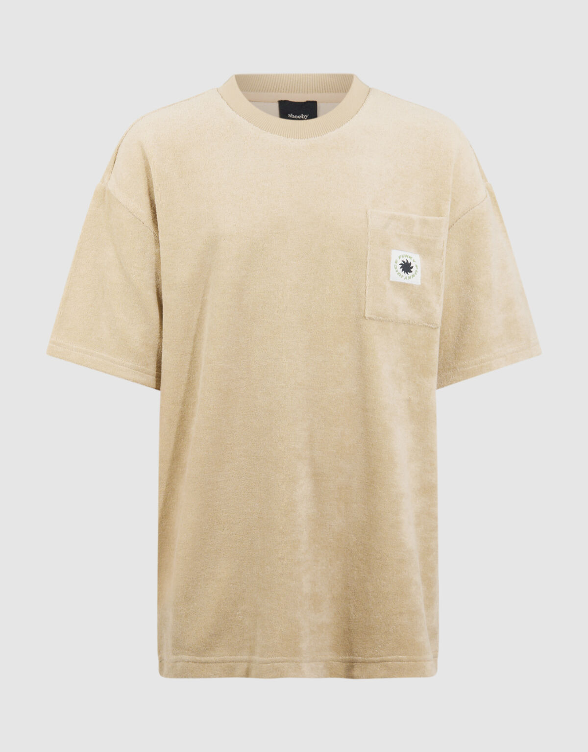 Frottee Relaxed T-Shirt Beige SHOEBY BOYS