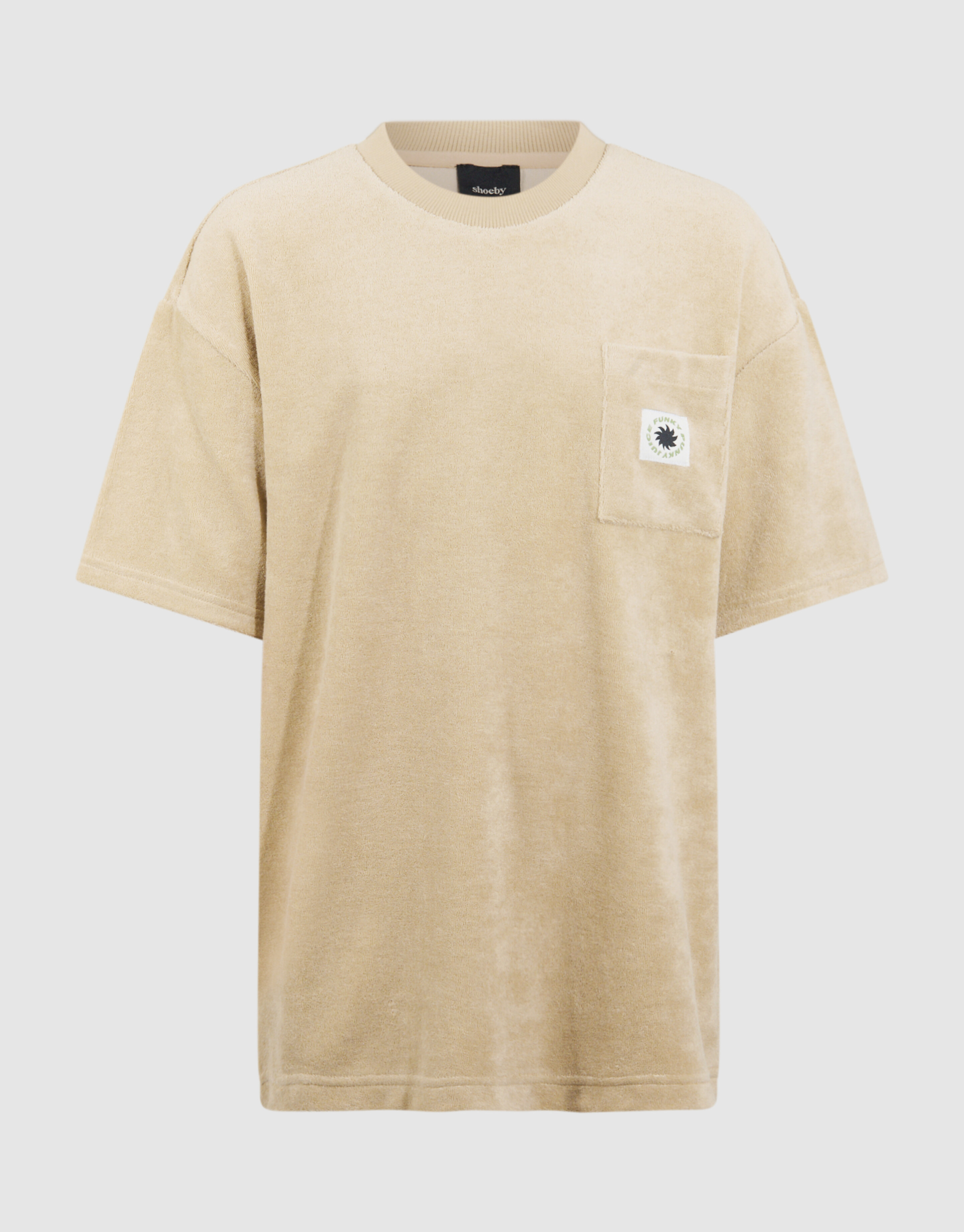 Frottee Relaxed T-Shirt Beige SHOEBY BOYS