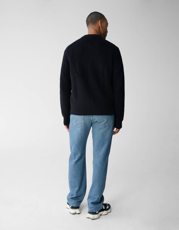 Strick-Bomberjacke Schwarz SHOEBY MEN