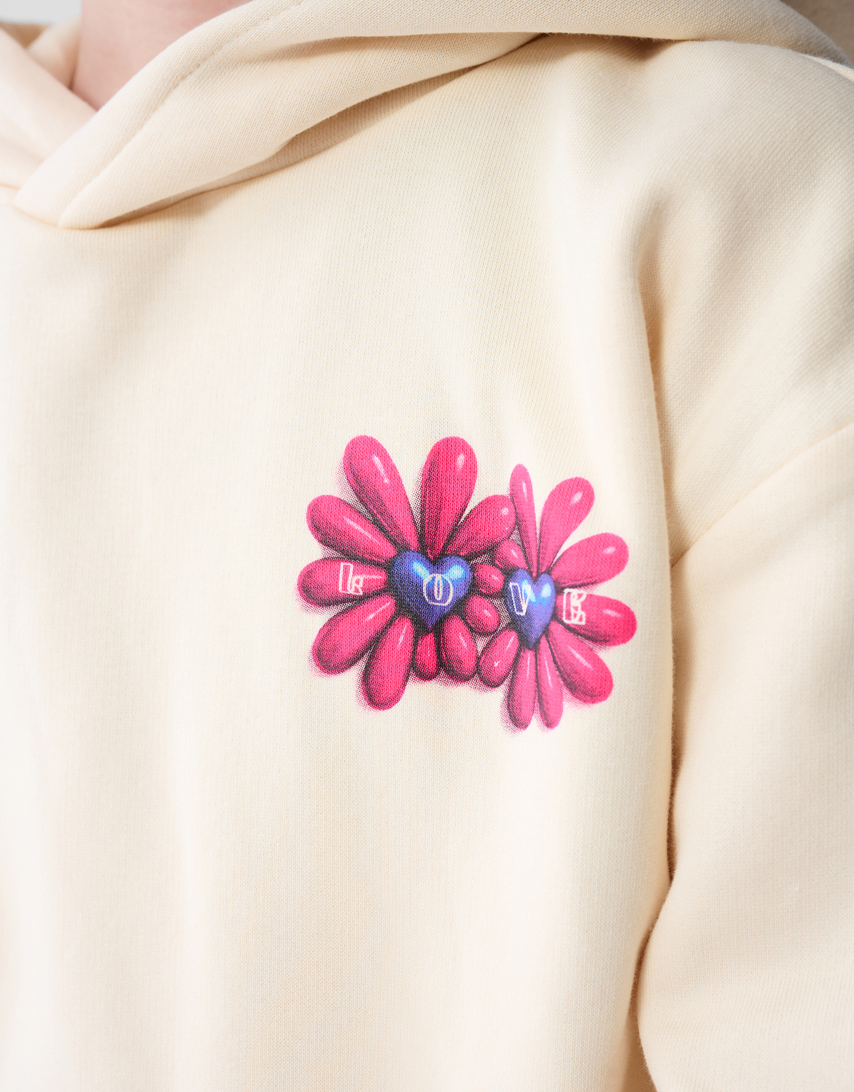 Hoodie mit Blumenmuster, Off-White SHOEBY GIRLS