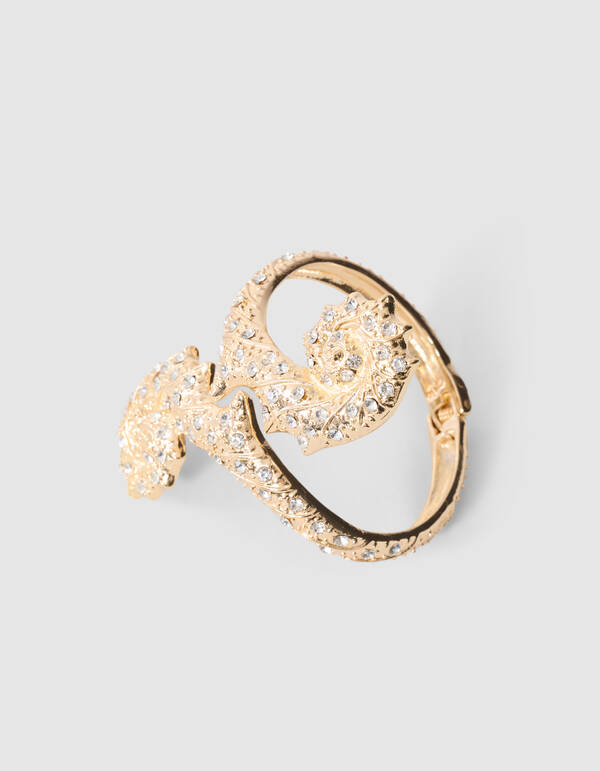 Strass-Muschel-Armband in Gold SHOEBY ACCESSOIRES